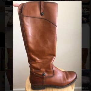 Frye melissa tan leather riding boot